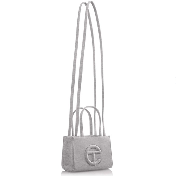 🆕UGG X TELFAR LIMITED EDITION COLLECTION GREY FLEECE MINI TELFAR SHOPPING BAG - Picture 3 of 6
